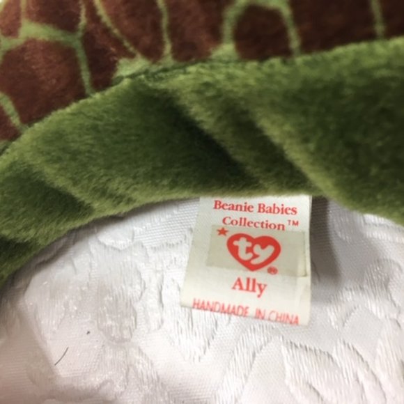 Original Beanie Baby Ally the Alligator With Tags 1993 10" - Picture 8 of 9